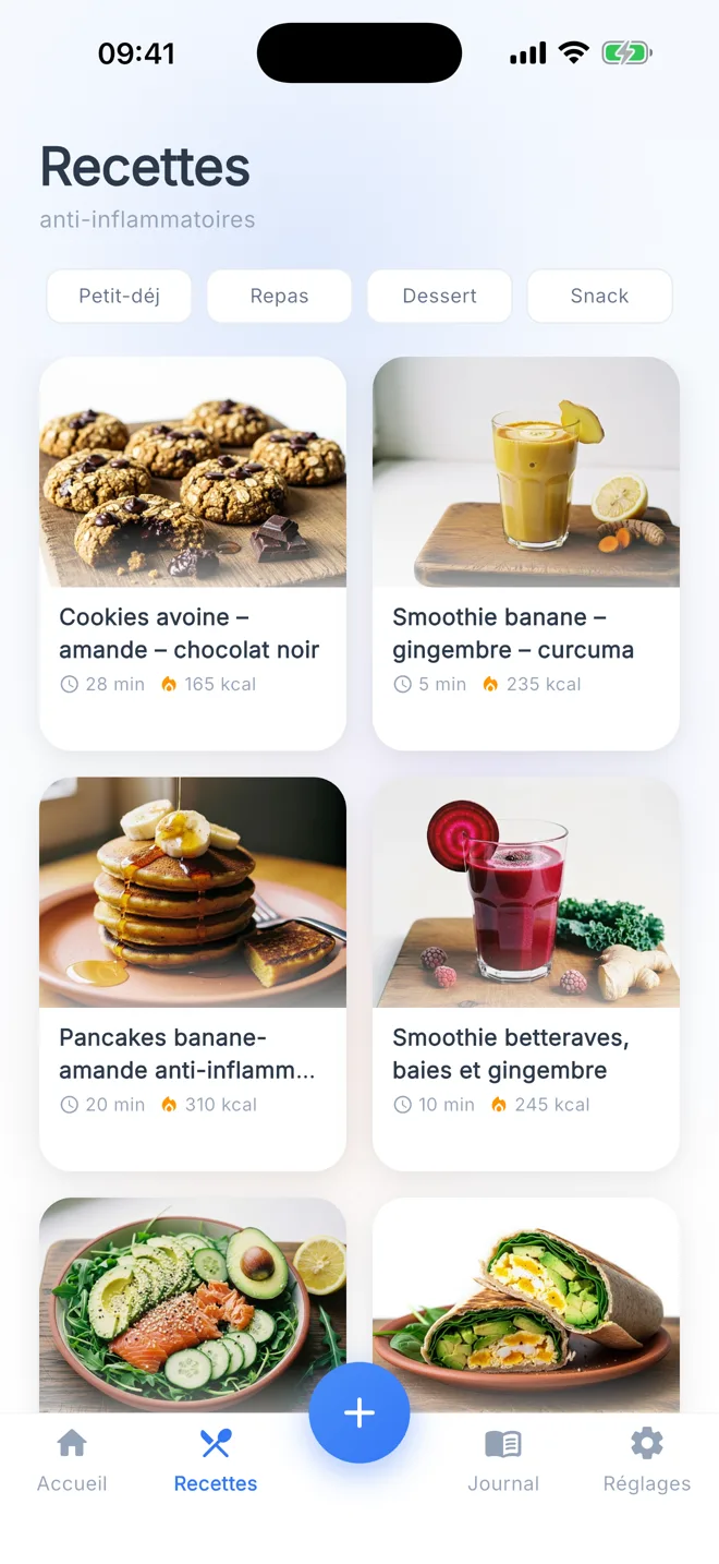 Les recettes anti-inflammatoires de Goupi, classées par moment de la journée